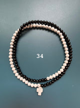 Collar / pulsera piedras cruz