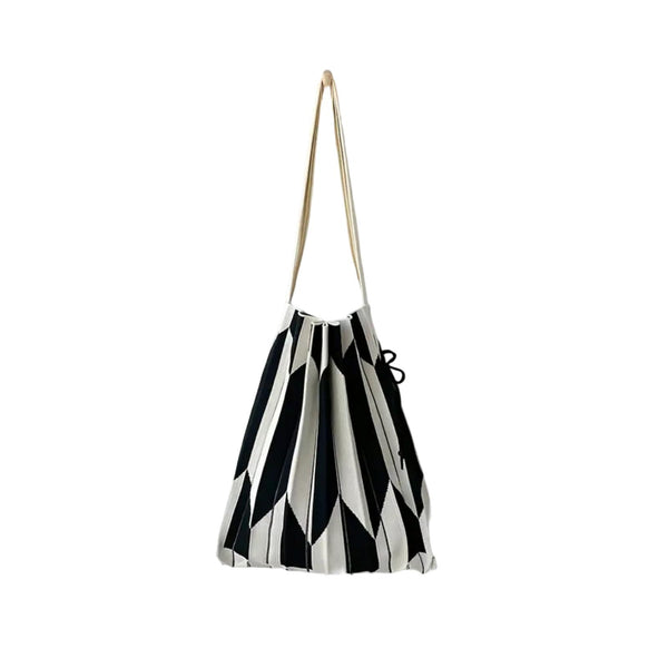 Bolso acordeón negro
