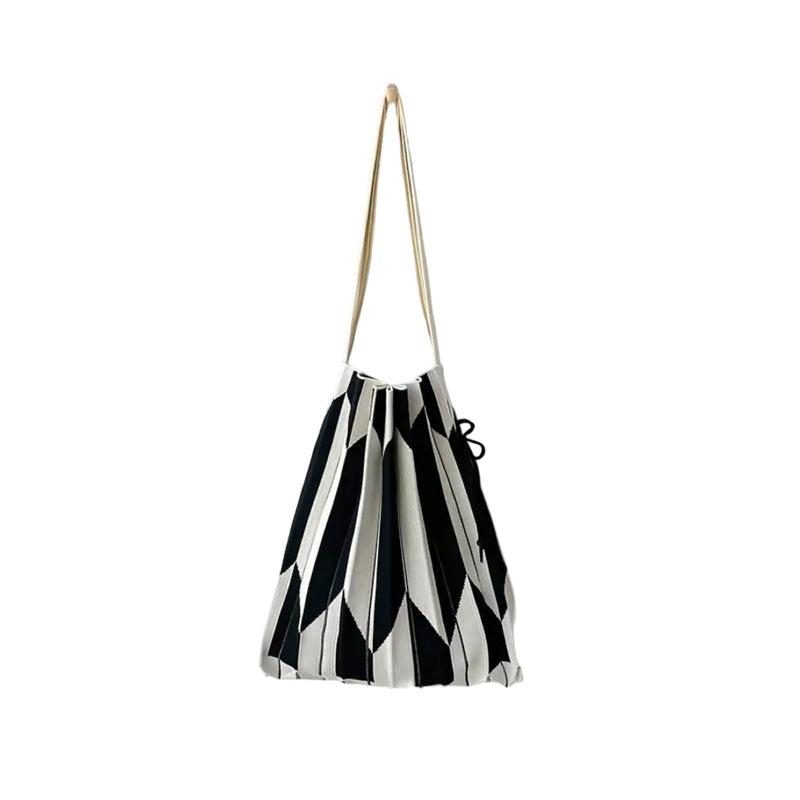 Bolso acordeón negro