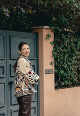 Aros Brillante Centro azul