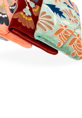 Bolso estampado terciopelo verde agua