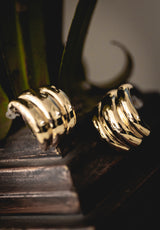 Pendientes aros  líneas