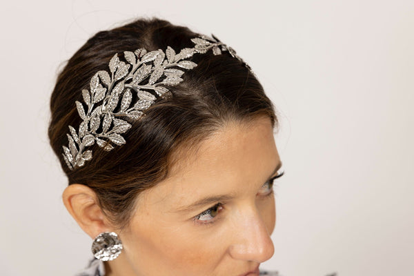 Diadema hoja gruesa plata