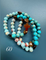 Rosario pulsera collar piedra natural