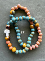 Rosario pulsera cerámica dos vueltas