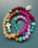 Rosario pulsera collar medalla