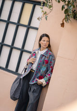 Bolso Tote Bag vichy negro