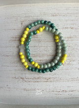 Pulsera collar Rosario Cerámica tres vueltas