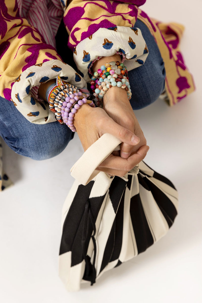 Bolso acordeón negro