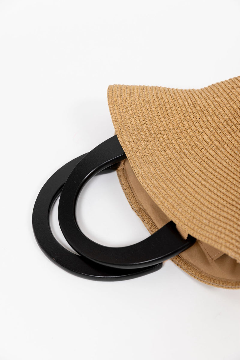 Bolso sombrero beige