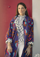 Chaqueta kaftan morado