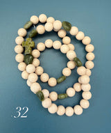 Rosario pulsera collar piedra natural