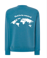 Sudadera Anawim God is in control azul