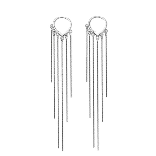 Aros cadenas finas plata