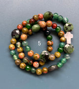 Rosario pulsera collar piedra niño