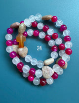 Rosario pulsera collar piedra niño