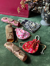 Bolso yute joya rosa claro