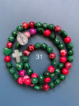 Rosario pulsera collar corazón