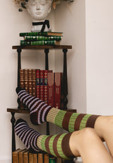 Calcetines rayas verde