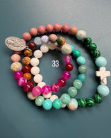 Rosario pulsera collar medalla