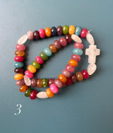 Pulsera Rosario Piedras Naturales 2 vueltas hecho a mano