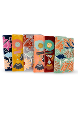 Bolso estampado terciopelo mostaza