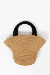 Bolso sombrero beige