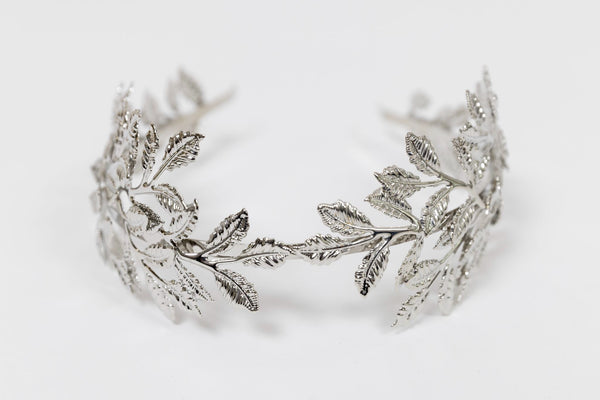 Diadema hoja gruesa plata