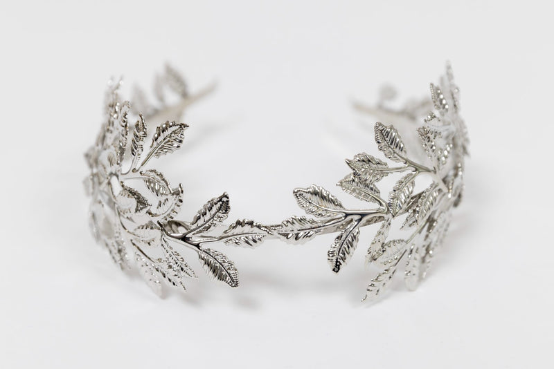 Diadema hoja gruesa plata