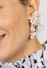 Pendientes ramo perlas