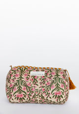 Neceser estampado florecitas rosas L