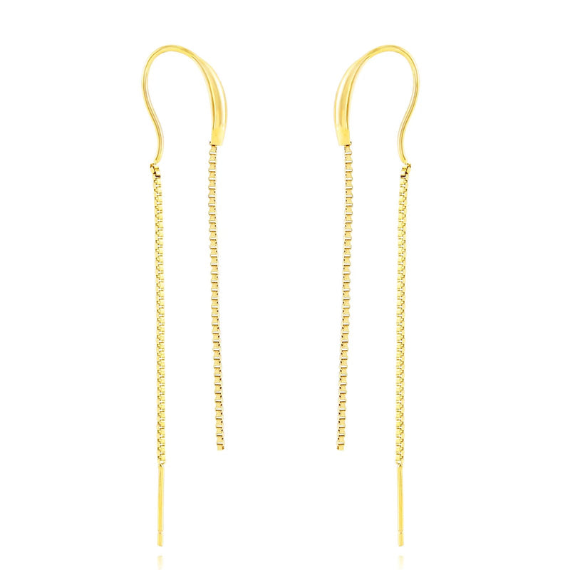 Pendientes Cadena Simple Largo