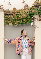 Chaqueta corta melocotón