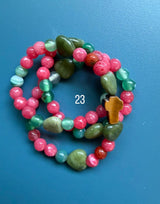 Rosario pulsera collar piedra niño