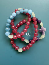 Rosario pulsera collar corazón