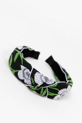 Diadema flores verdes