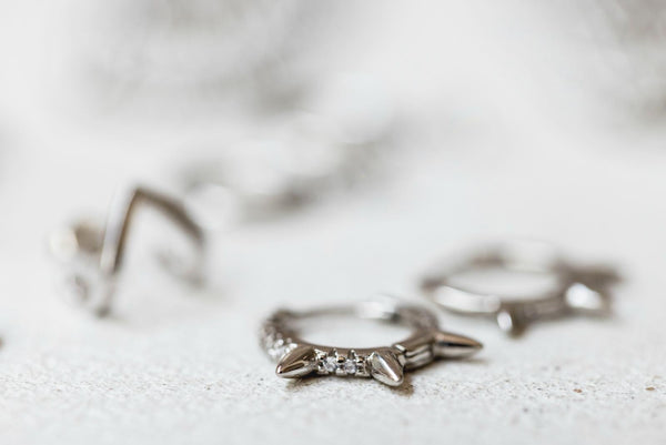 Pendientes agarre plata