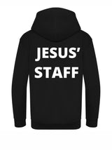 Sudadera Anawim Jesus staff negra capucha