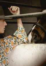 Camisa flores amarillas