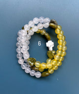 Rosario pulsera collar piedra niño