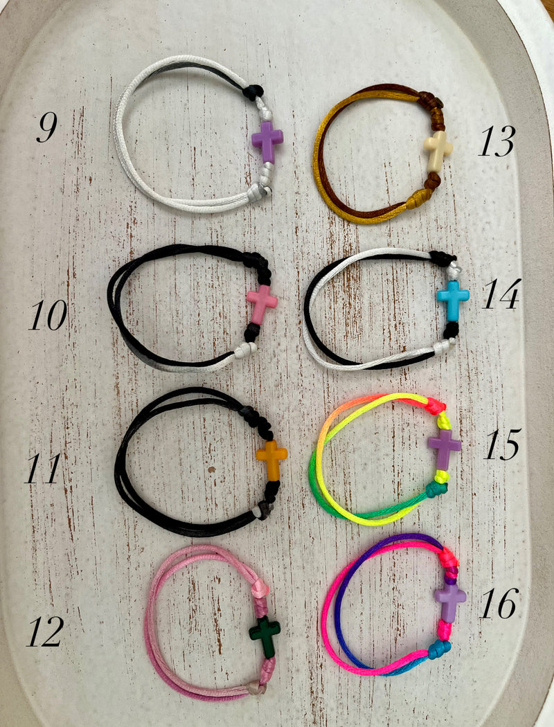 Pulsera colores cruz Anawim