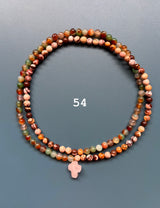 Collar / pulsera piedras cruz
