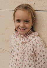 Aros esmaltados flor naranja