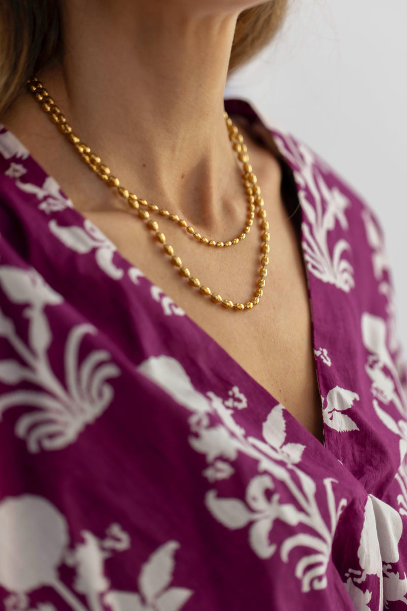 Cadena doble bolitas