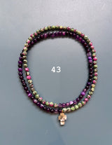 Collar / pulsera piedras cruz
