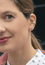 Ear cuff Summer Blanco