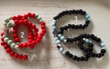 Pulsera collar Rosario Cerámica tres vueltas