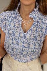 Cadena triple plano plata