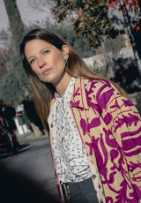 Chaqueta kaftan buganvilla