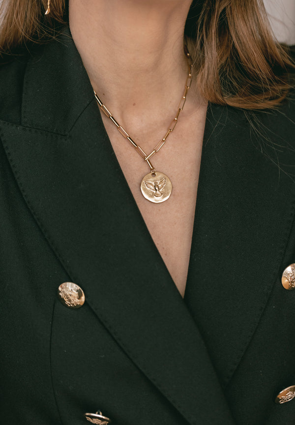 Colgante Espíritu Santo Dorado